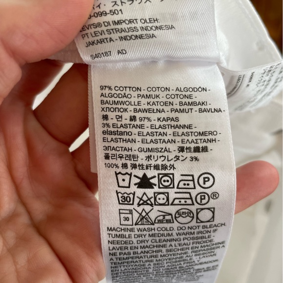 Levi’s white mile high super skinny jeans - Picture 5 of 5